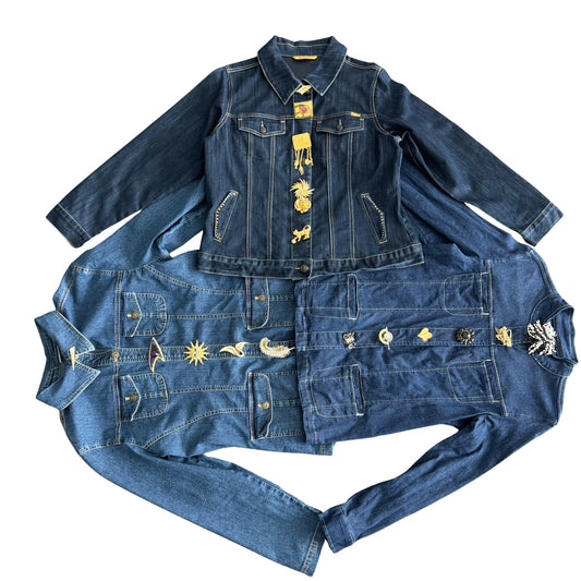 Fall Fashion- Brooched Denim Jacket Collection