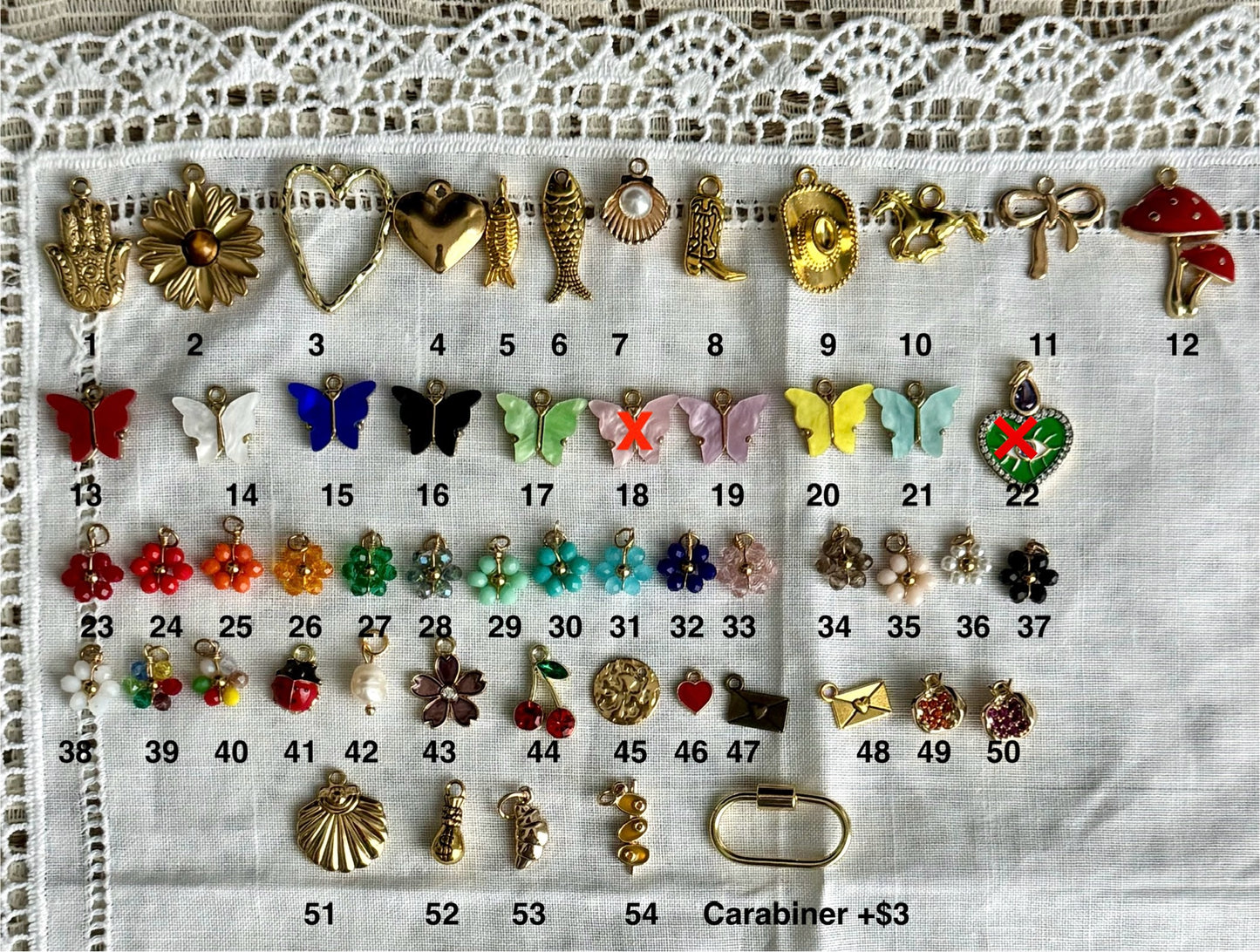 Handmade Custom Travelers Journal With Charms