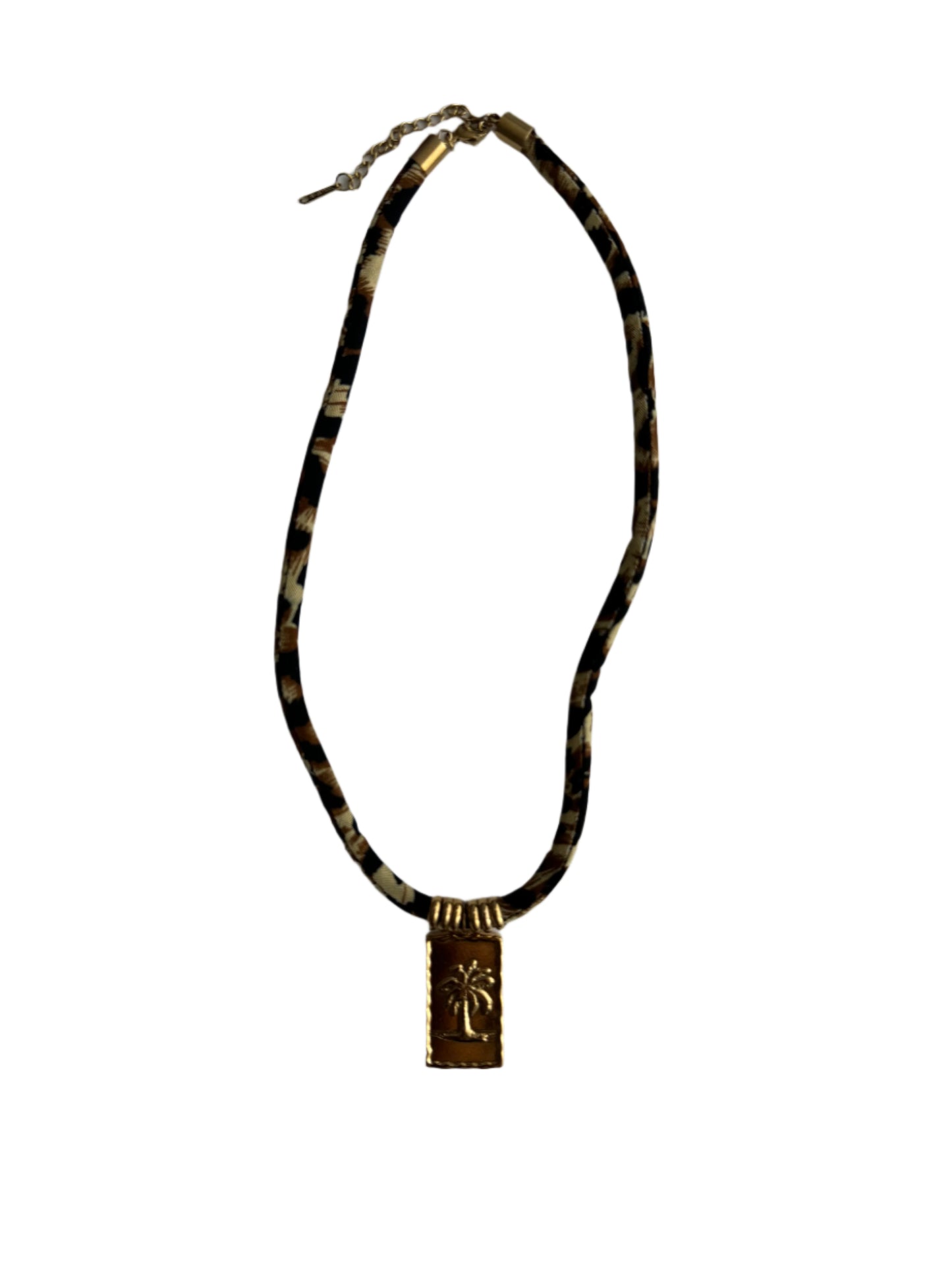 Cheetah Cord Necklace