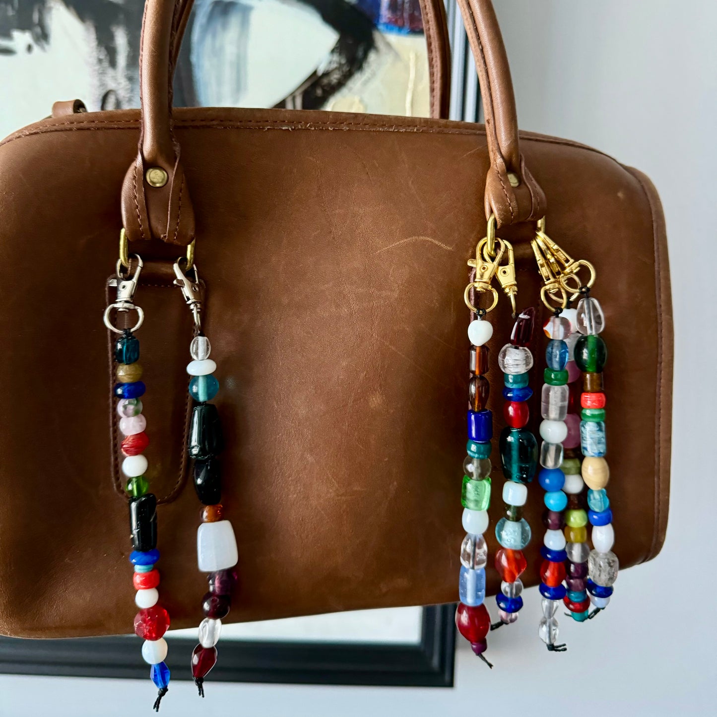 Glass Bag Charm