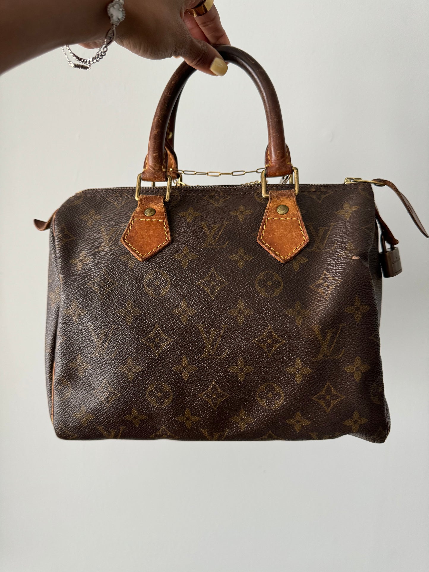 Customized Vintage Louis Vuitton Speedy 25 - Colorful Charm Edition