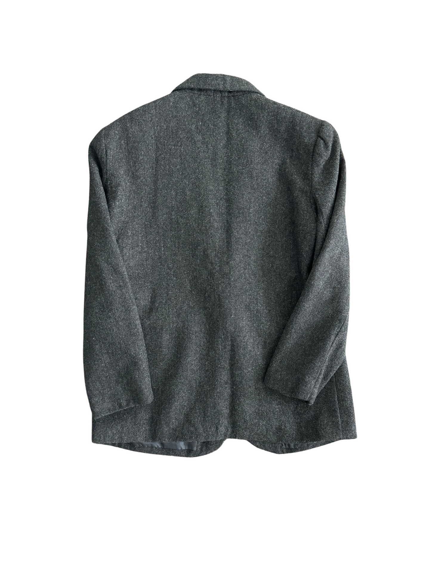 Vintage Gray Wool Blazer