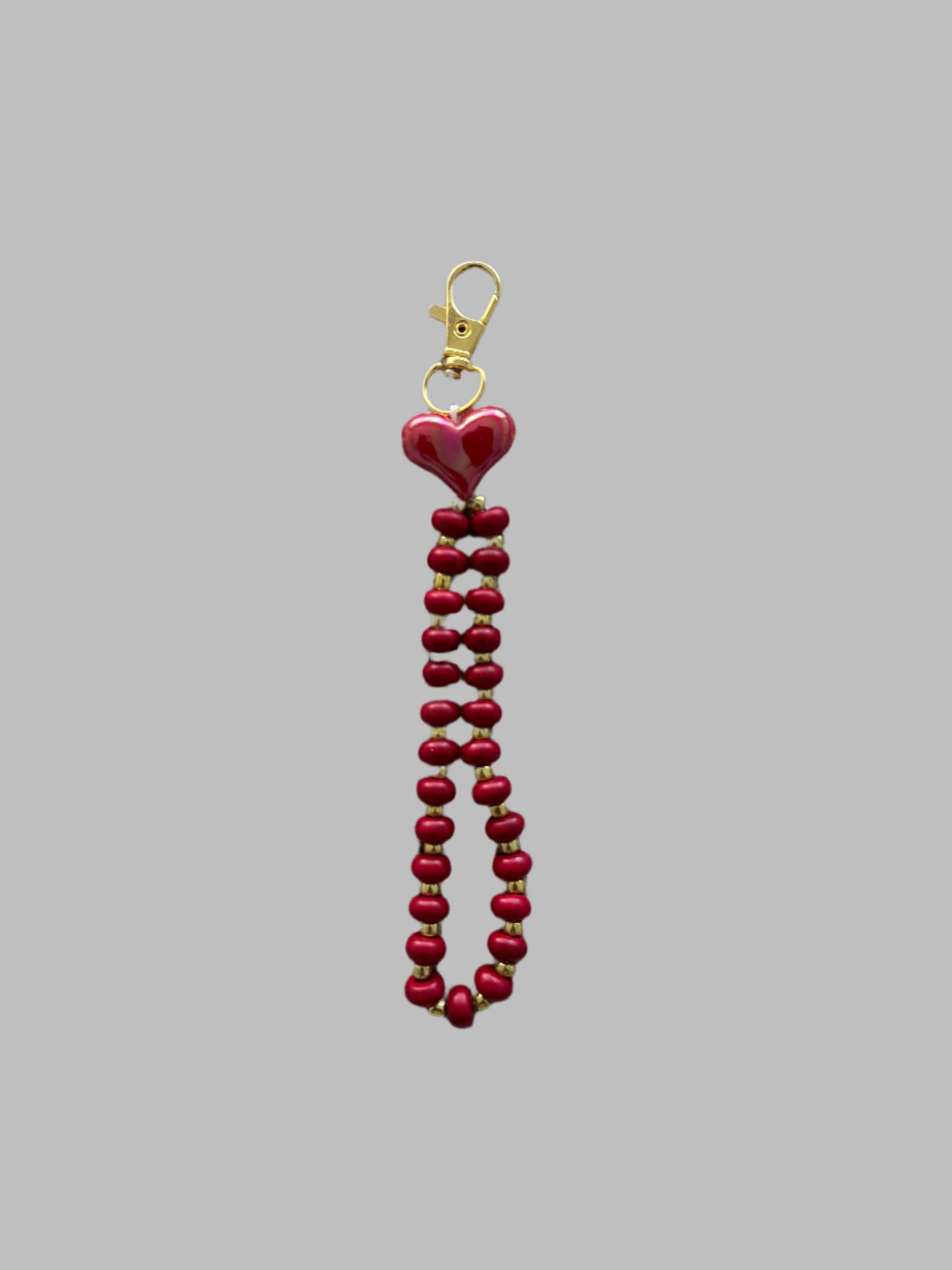 Red Heart Bag Charm