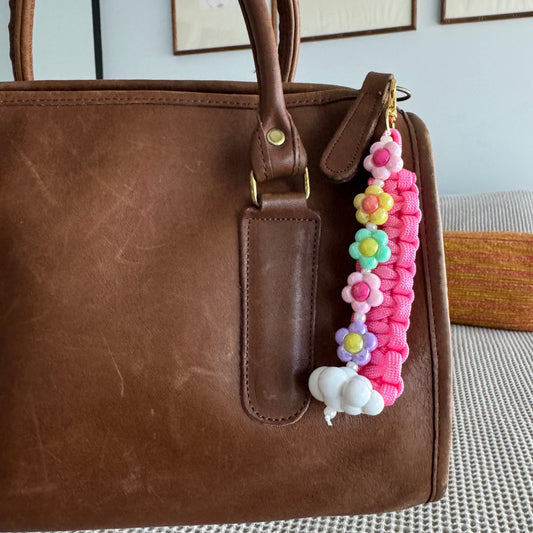 Flower Cloud Bag Charm