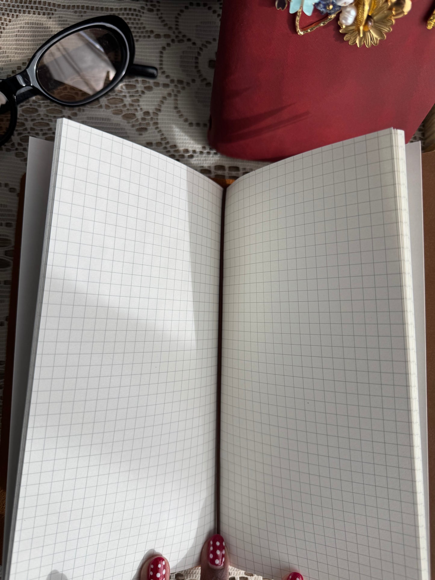 Handmade Custom Travelers Journal With Patches