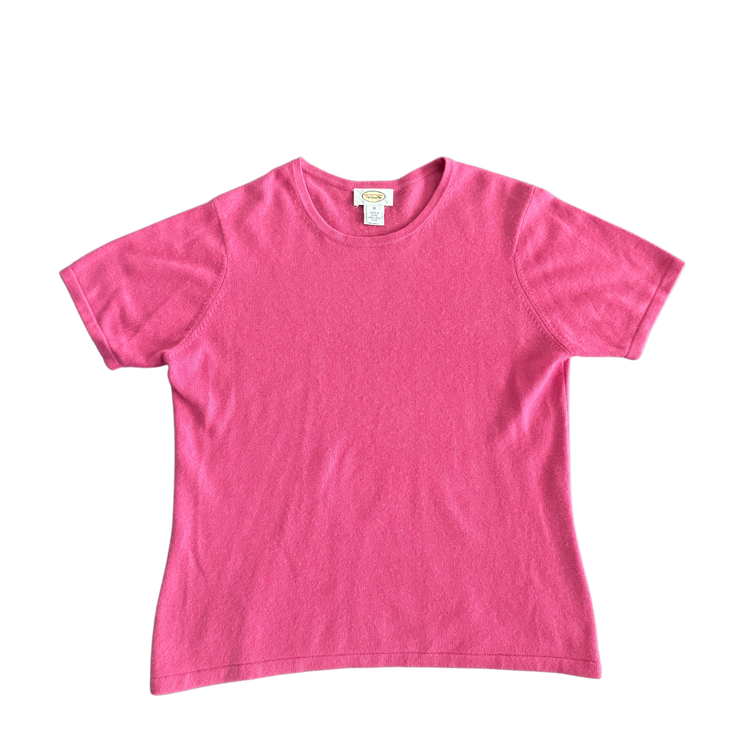 Pink Cashmere Short Sleeve Shirt