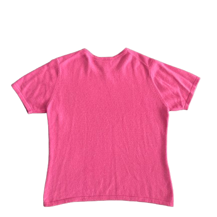 Pink Cashmere Short Sleeve Shirt