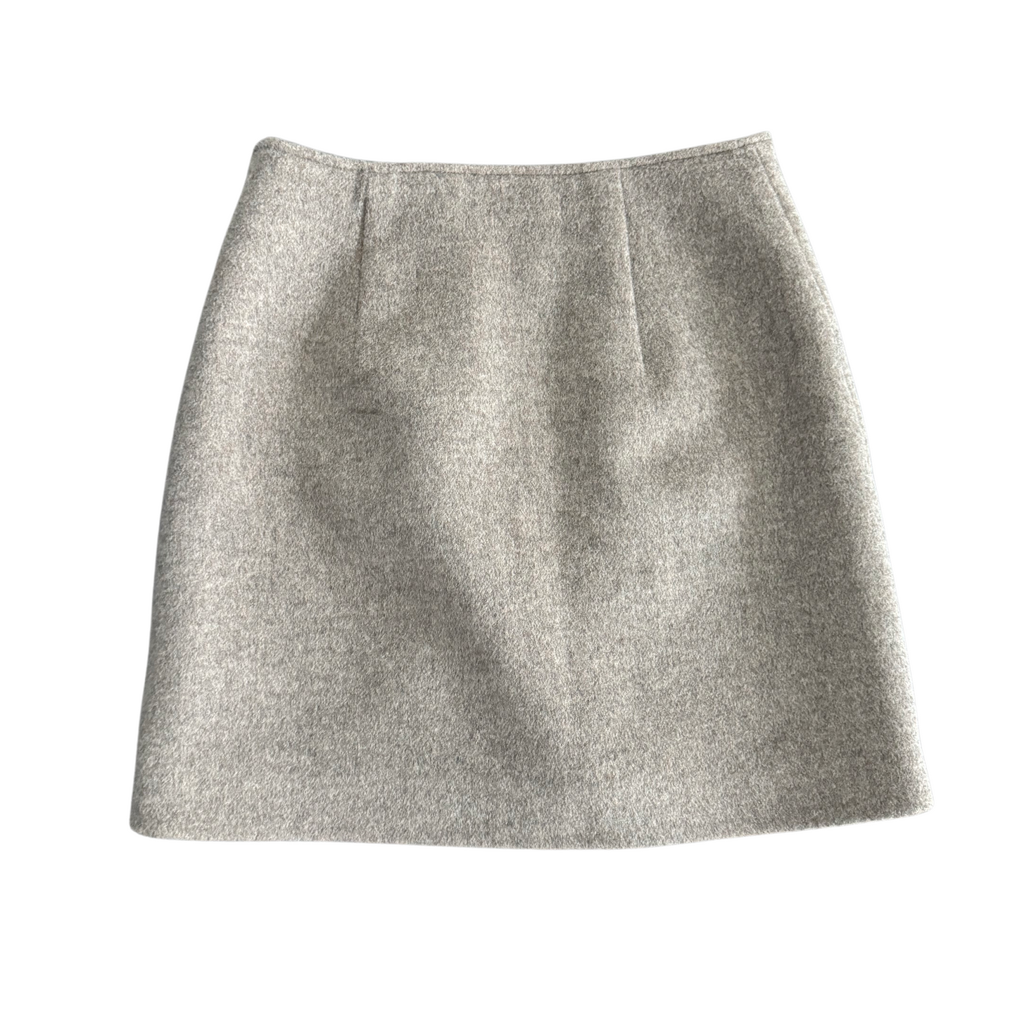 Light Gray Wool Skirt