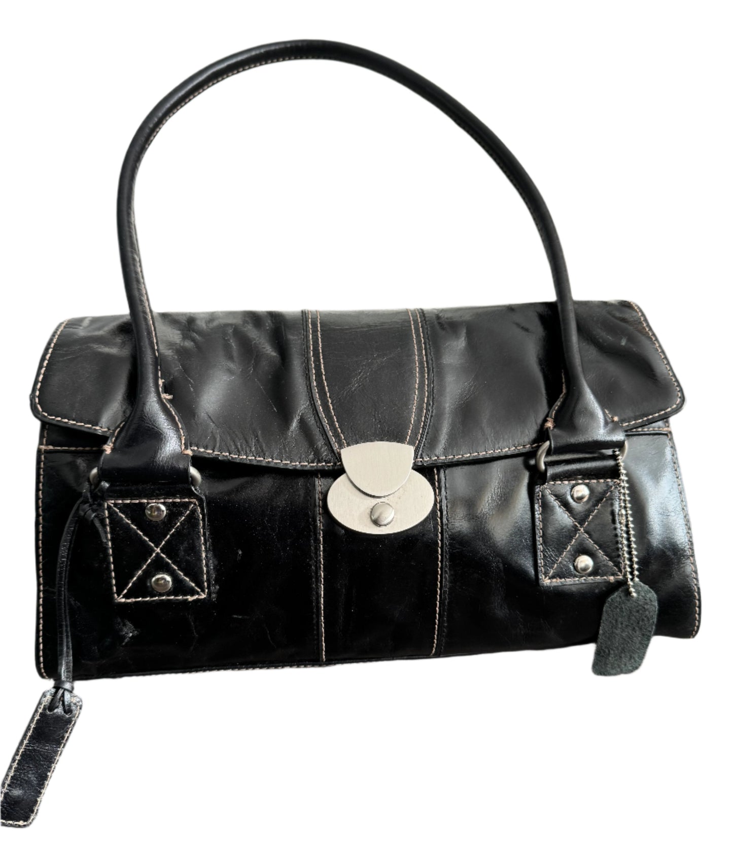 Leather East West Bag