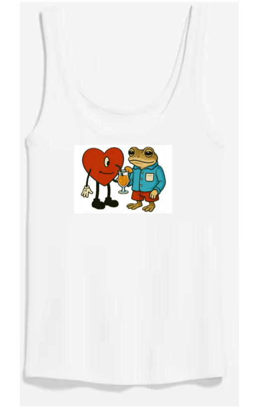 Concho Custom embroidered tank With Heart
