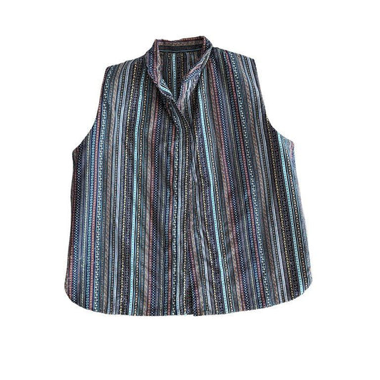 Blue Multi-Color Vest